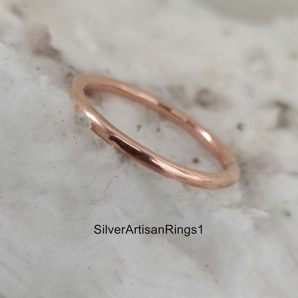 Hammered Copper Ring - Etsy