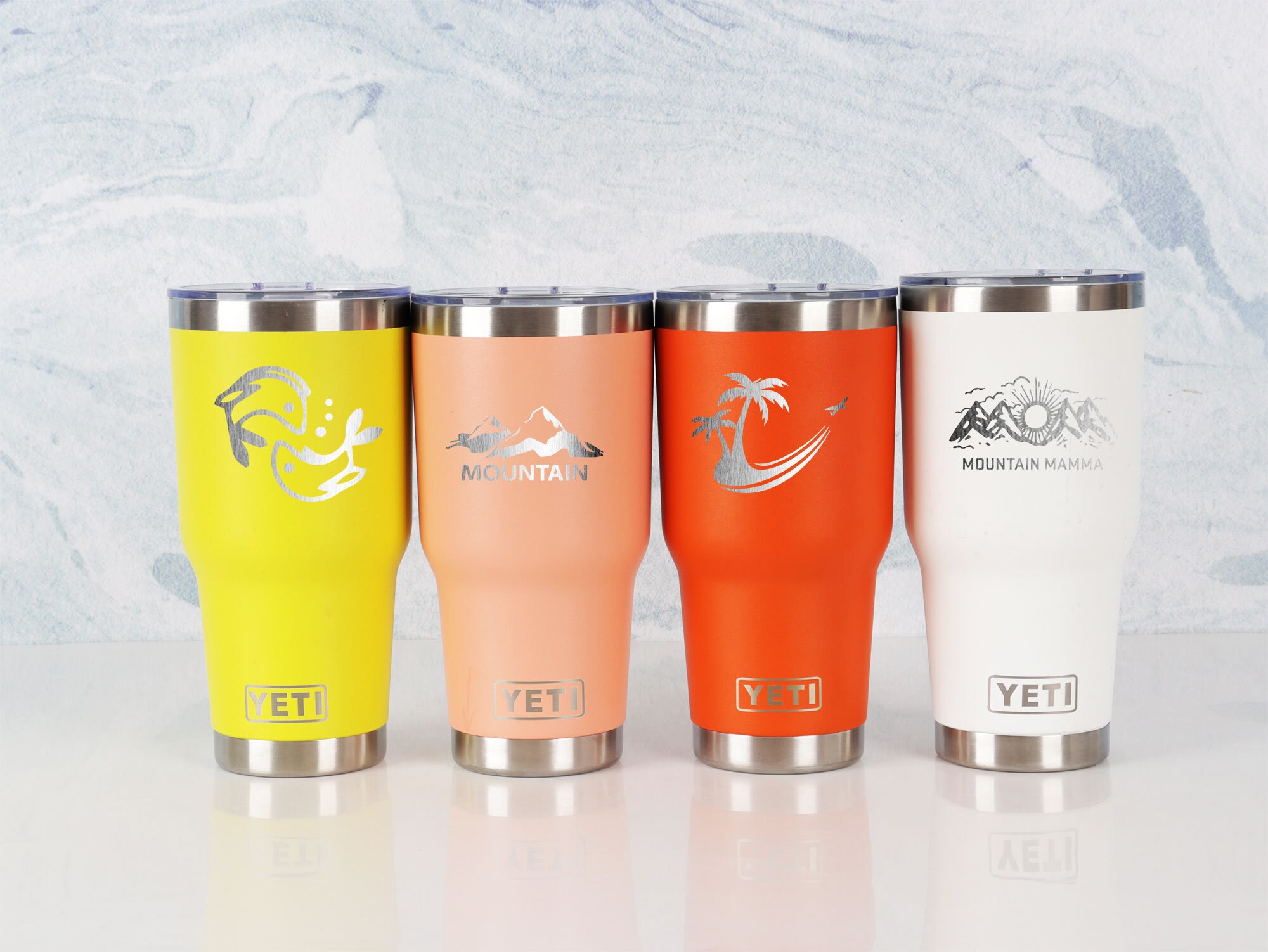 Personalized Yeti Tumbler20 Oz Custom Yeti Tumblerpink Yeti Etsy
