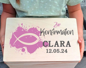 Geschenk Konfirmation Erinnerungsbox Kinder Geschenkidee - Erinnerungen - Aufbewahrung Erinnerungskiste