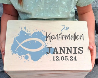 Erinnerungskiste Geschenk Konfirmation Kinder Geschenk - Erinnerungen - Aufbewahrung