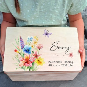 Memory box baby | Memory box children gift birth - baptism - birthday - memories - storage flowers