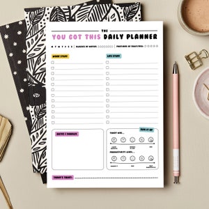 You Got This - Digital Daily Planner To Do List Work/Life Balance Organiser Printable