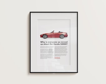 Vintage Inspired Mazda MX-5 Miata NA Posters - Retro Automotive