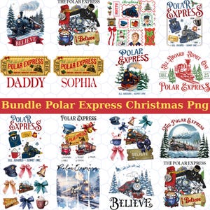 20+ The Polar Express Christmas Png Bundle, Believe Christmas, No.rth Pole Magic Png, Vintage Christmas Png,Christmas Movie, Merry Christmas