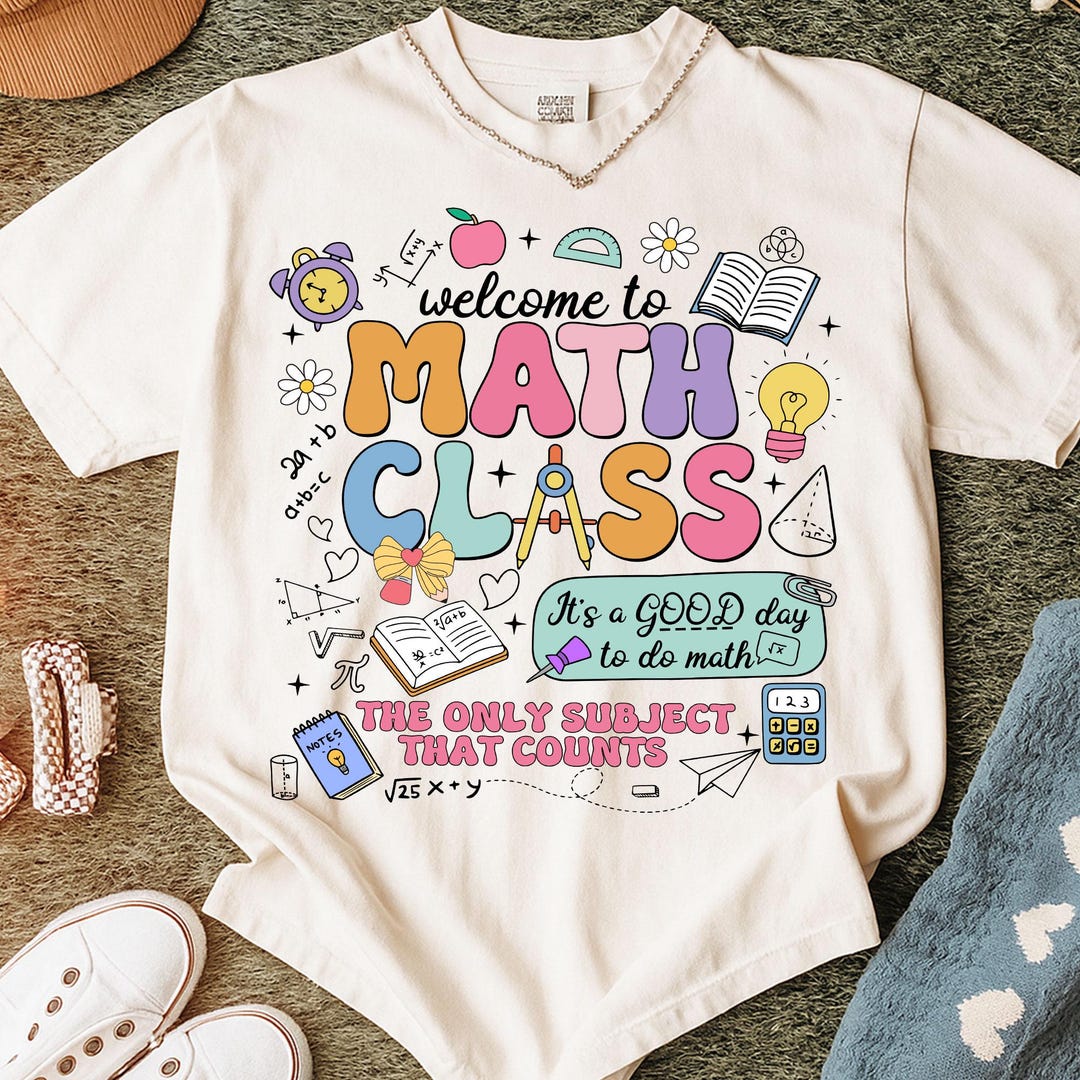Welcome to Math Class Png, MATH Teacher Png, Back to School Png, the ...