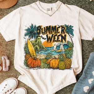 Summerween Png, Funny Summer-ween Png, Summerween Horror Characters Png, Spooky Summer, Halloween Gift, Year-Round, Beach Skelly