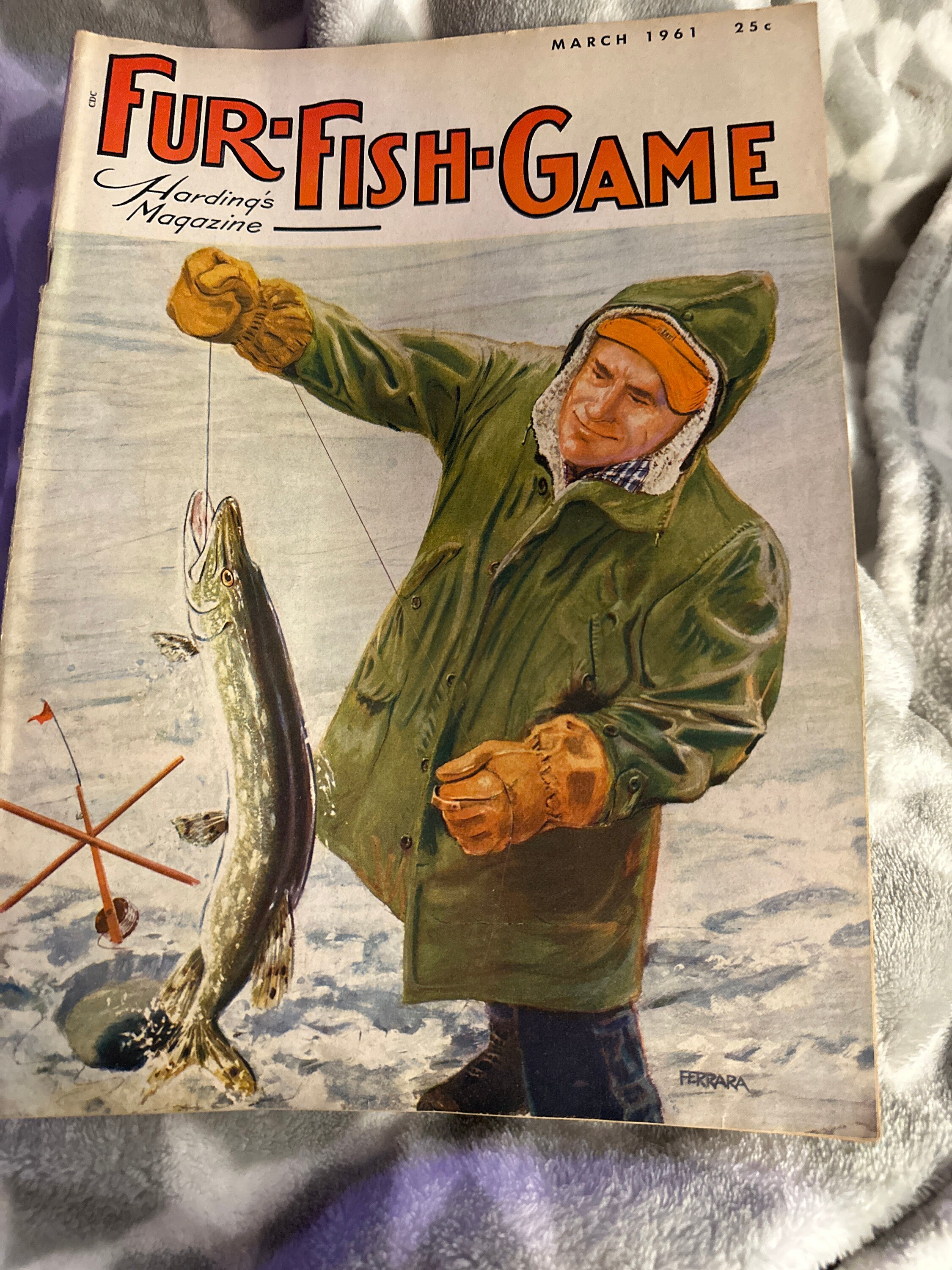 Magazine Hardings Fur-Fish-Game – Numéro De Février 1974 – Vintage USA
