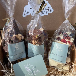 Three chocolate box / gift box, three chocolates