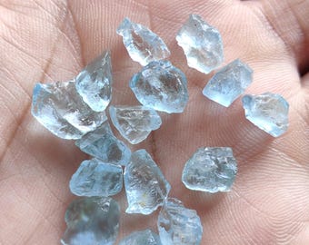 Natural Aquamarine Rough Lot, Facet Grade, Jewelry Making (40.40 Ct)