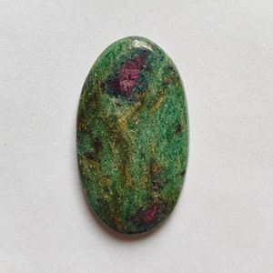 Ruby Fuchsite A One Quality 100% Natural Ruby Fuchsite Oval Shape Stone 44.07x24.86mm 52.95 Carat  Loose Gemstone For Making Jewelry