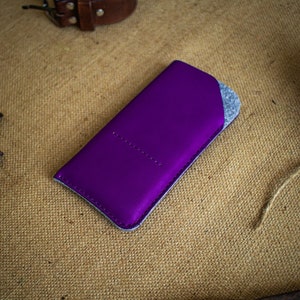 Leren iPhone-hoesje 15, iPhone-hoesje 15, leren tas, leren portemonnee, telefoonhoesje op maat, leren portemonnee