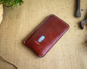 Iphone 15 case, Leather case for phone, Phone wallet for Iphone, Iphone 11 case, Oldschool case for phone