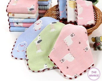 Printed Hanky reusable cotton hankies, Soft  Cotton Handkerchief, Kids & Newborn Babies/Face Towel, Set Of  Cotton Handkerchief For Baby