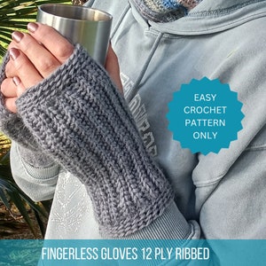 Fingerlose Handschuhe häkeln Muster Geschenk für Winter Frau Handschuh Herren Handschuh Muster PDF Häkelanleitung Handschuh Muster Weihnachtsgeschenkideen