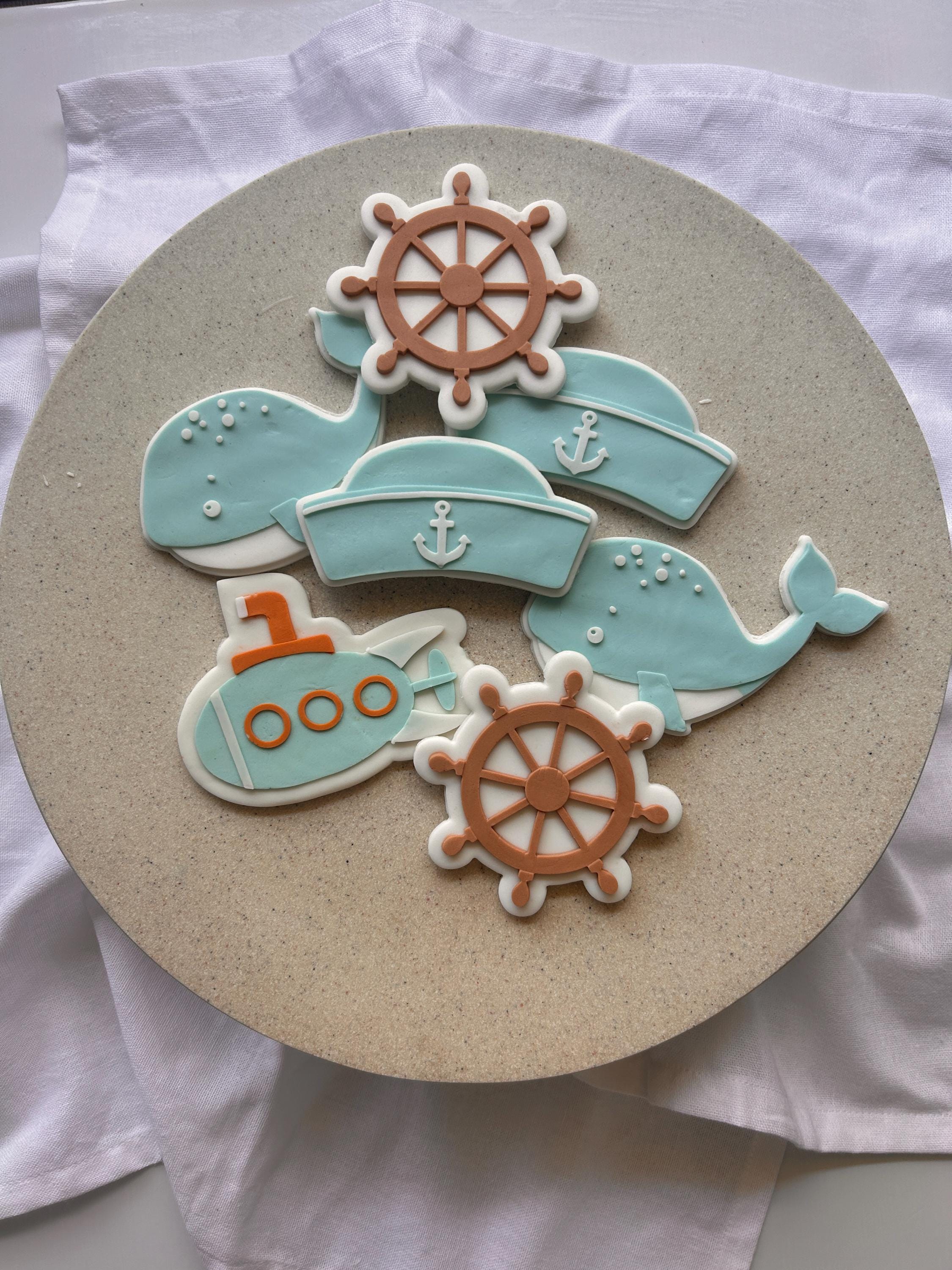 Military Submarine Cookie Cutter - Stainless Steel Navy Theme Baking Tool For DIY Cookies