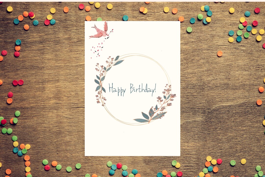 Cute Happy Birthday Cards Printable Cards - Etsy