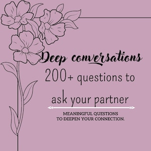 200+ cards !! Deep conversations: Couple question cards. To deepen your connection.