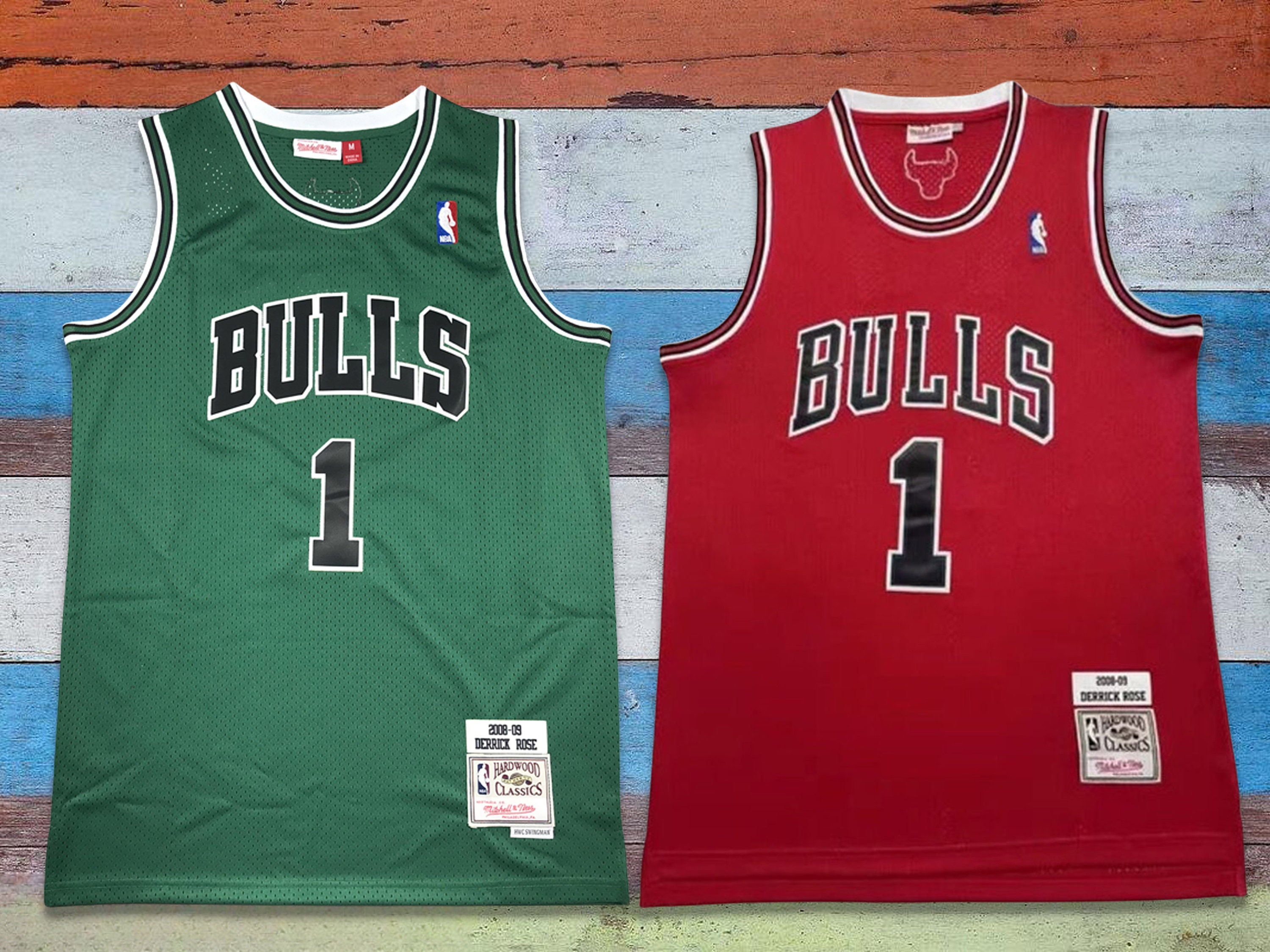 Derrick Rose #1 Men's Green Chicago Bulls India