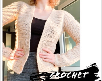 Crochet Pattern| Business Blazer/ Crochet Cardigan