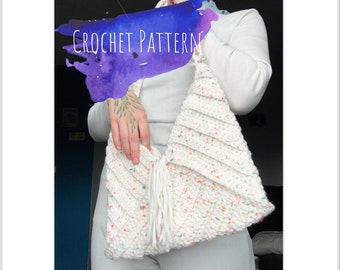 Chunky Yarn Crochet Bag Pattern | Easy Beginner Project (PDF Pattern)