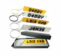 Custom 4D Numberplate Keyring, Personalised Name Keyrings , Car Registration Keyring, Custom Number Plate Keychain