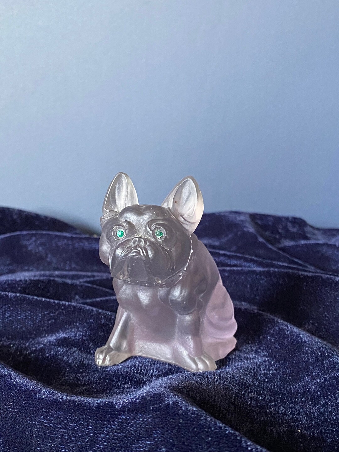 Mid Century Glass French Bulldog After the Royal Imperial Etsy