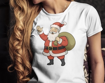 Santa Claus SVG - Christmas Santa PNG Clipart for Sublimation, T-Shirts, and DIY Crafts