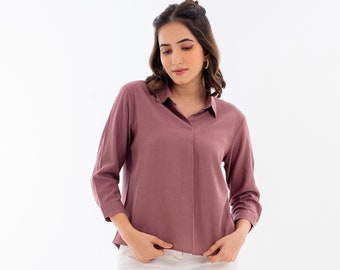 Shirts for Women  , Pink Shirt for women , Formal Shirt for Women, Office Shirt for Women, Casual Shirt for Women, Women Shirt