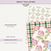 Watercolor Pink Floral Digital Paper Pack, Shabby Chic Roses and ...