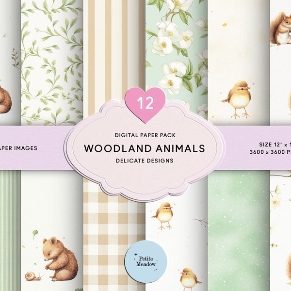 New Baby Bear Boho Seamless Pattern Digital Paper Teddy Bear Scrapbook Baby Shower Pastel Printable Paper Woodland Nursery Newborn Journal