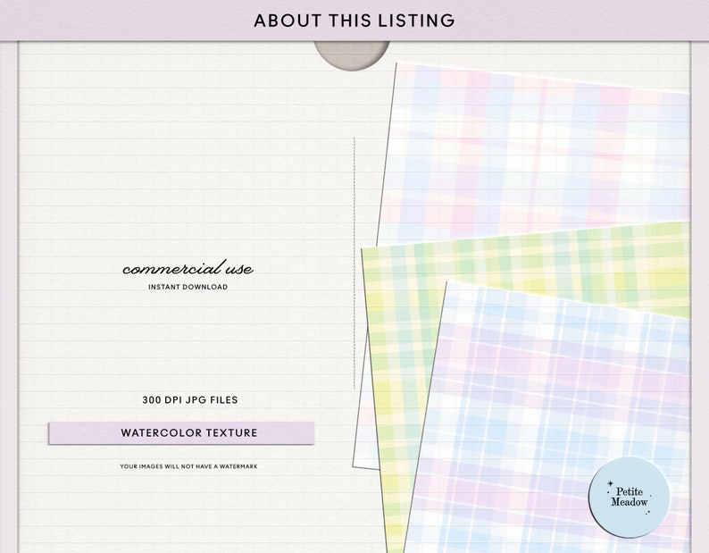 Pastel Rainbow Plaid Digital Paper Seamless Shabby Chic Printable Paper ...