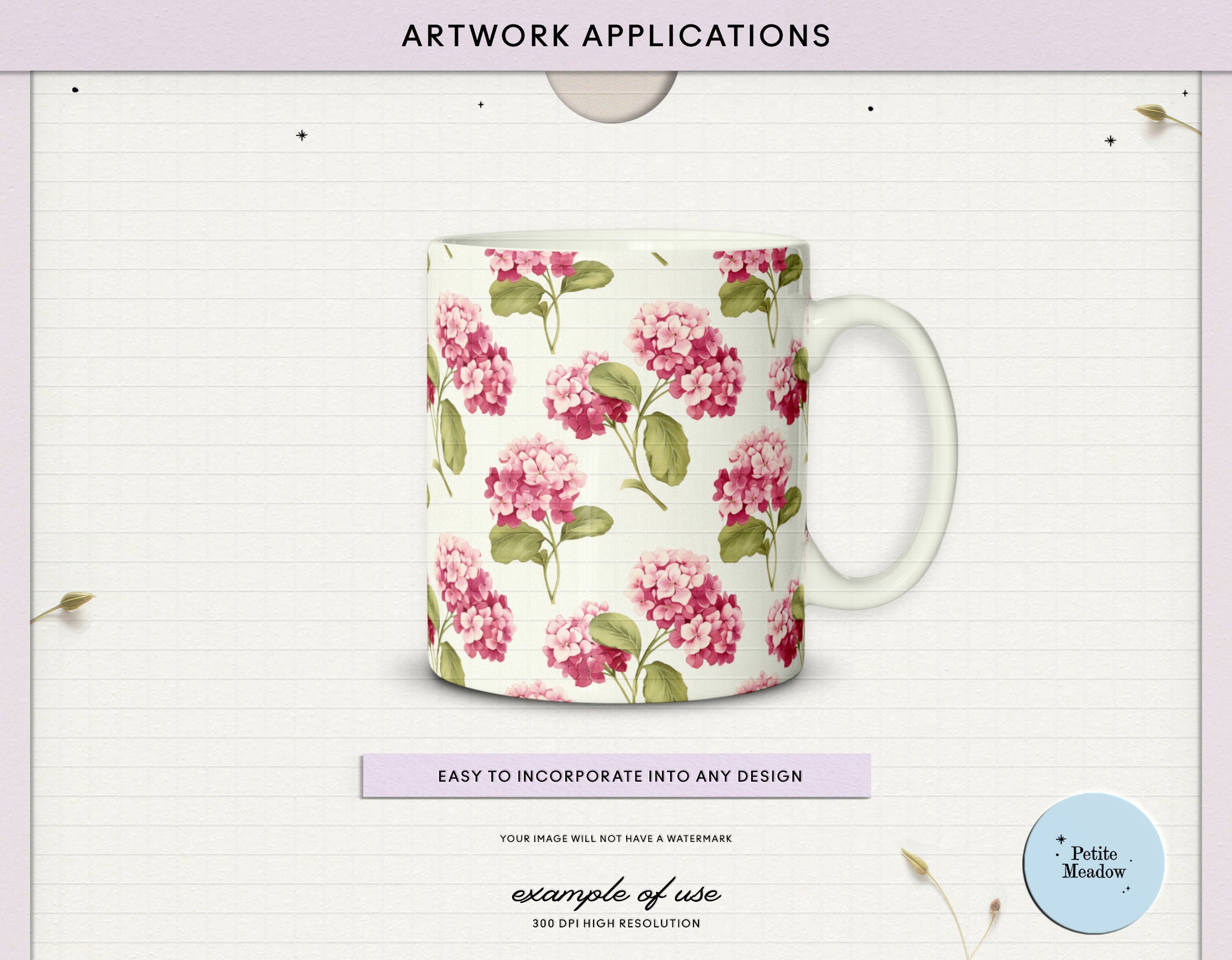 Watercolor Pink Floral Digital Paper Pack, Shabby Chic Roses and ...