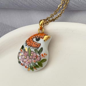 Bird Charm, Dainty Necklace, Bird Pendant, Handmade Charm, Birthday Gift, Animal Charm, Gift For Bird Lovers, Animal Pendant, Gift For Her
