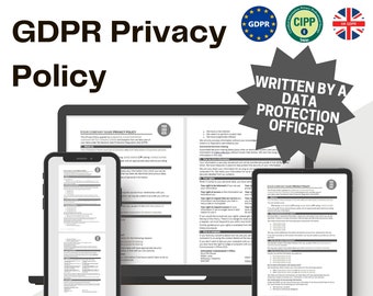 General GDPR Privacy Policy Notice Template - Dark Grey