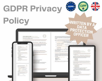 General GDPR Privacy Policy Notice Template - Beige