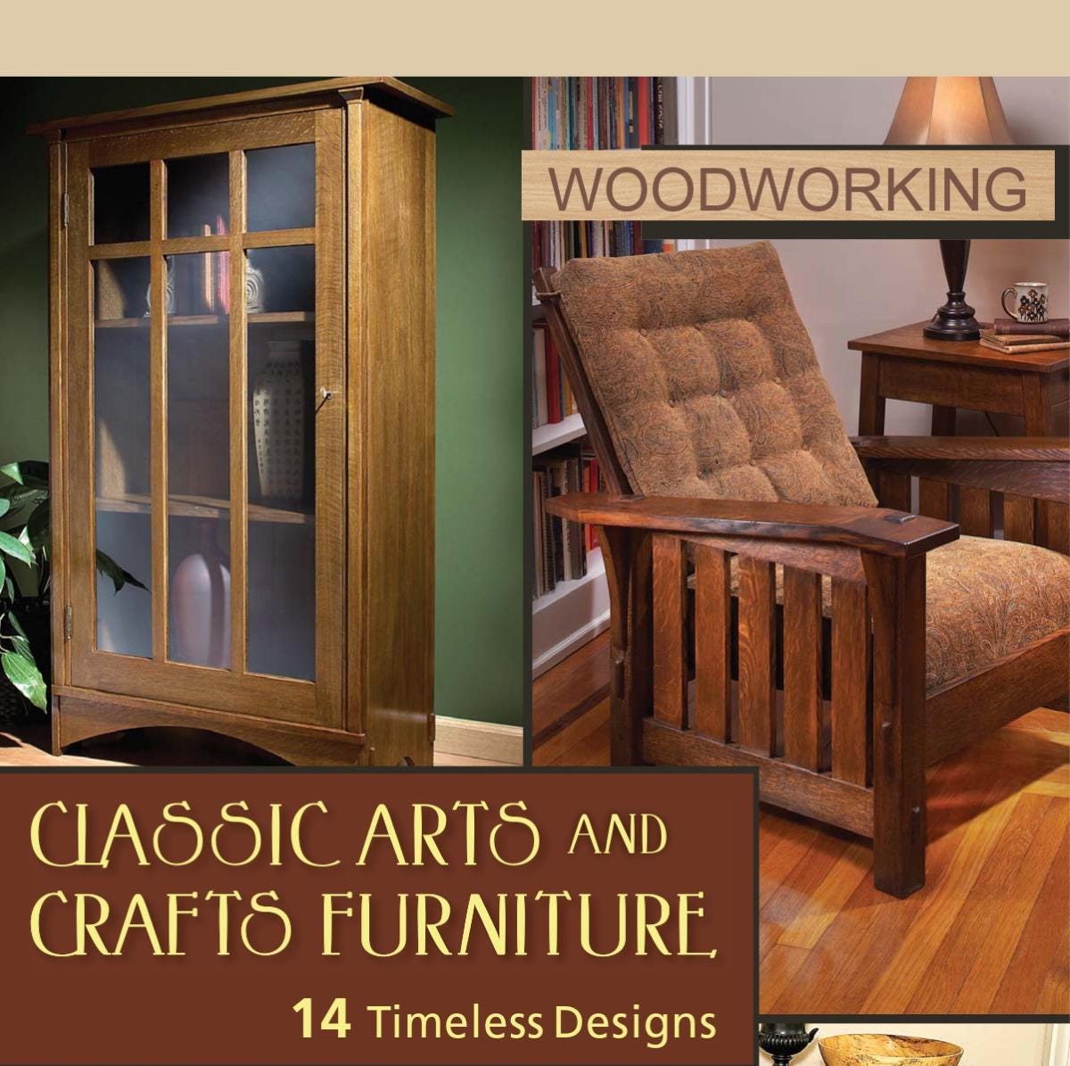 Arts and Crafts Furniture: 14 Woodworking Designs (PDF), image size:1200x1195