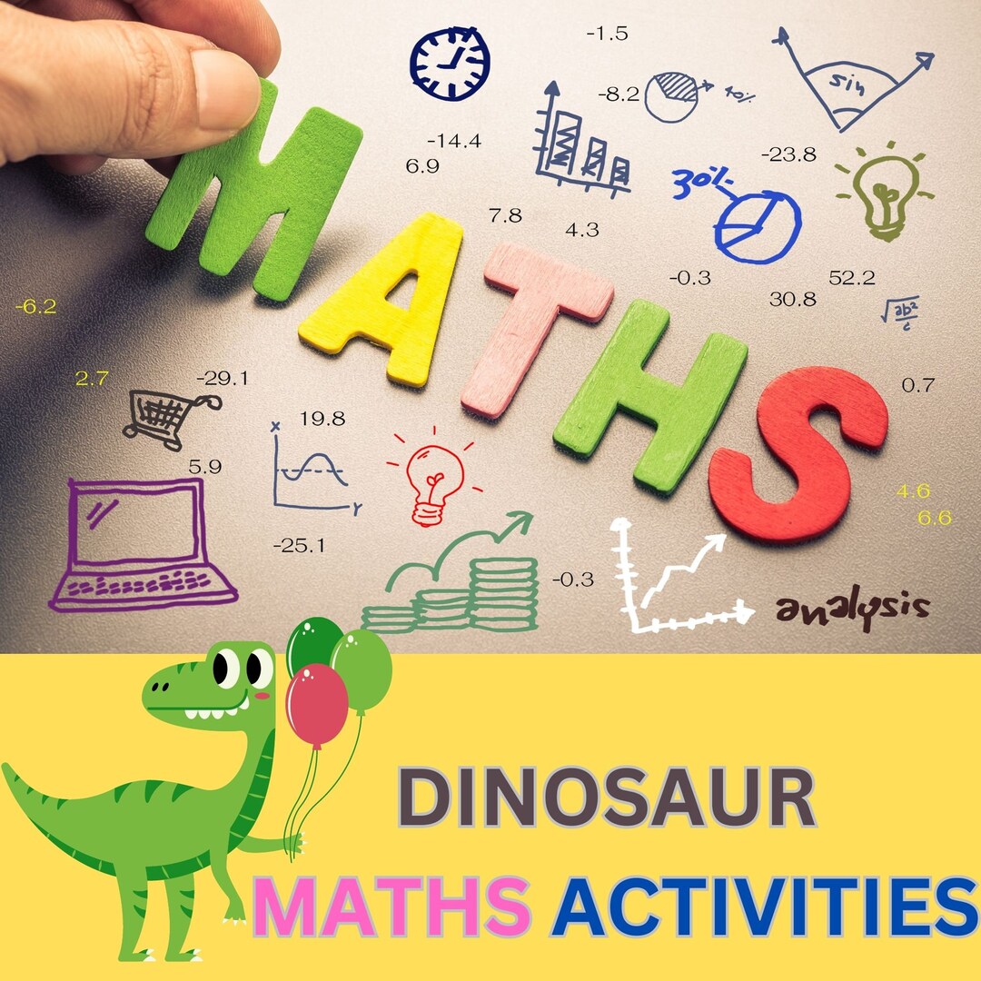 Math Activity Boo Dinosaur Math Activity Book ,kid School Ebooks ,counting Ebook ...