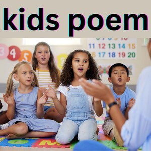 Kinder Gedicht eBook, Kinder Vorschule eBooks, Kinderbuch, Aktivität Arbeitsblatt, Kleinkind beschäftigt eBook, eBook In PDF-Datei, Sofort-Download