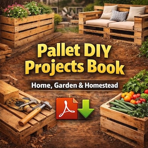 Libro de proyectos de bricolaje con palets: Hogar, jardín y granja (descarga en PDF)