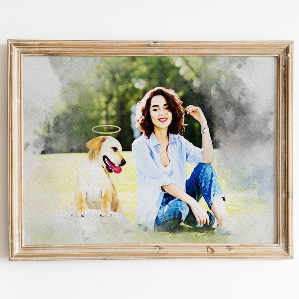 Deceased Pet Watercolor Etsy