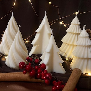 Handmade Soy Wax Christmas Tree Candle | Winter Decor