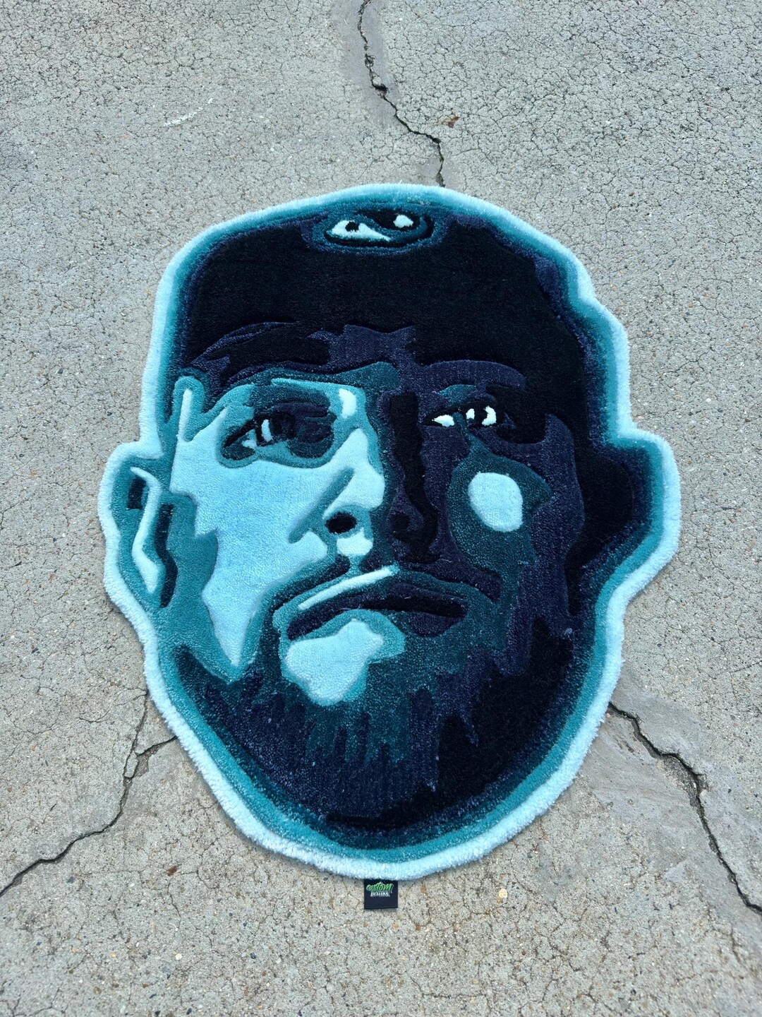 MAC MILLER RUG Blue Portrait - Etsy