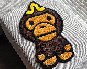 BABY MILO BAPE Inspo Handmade Tufted Rug - Etsy