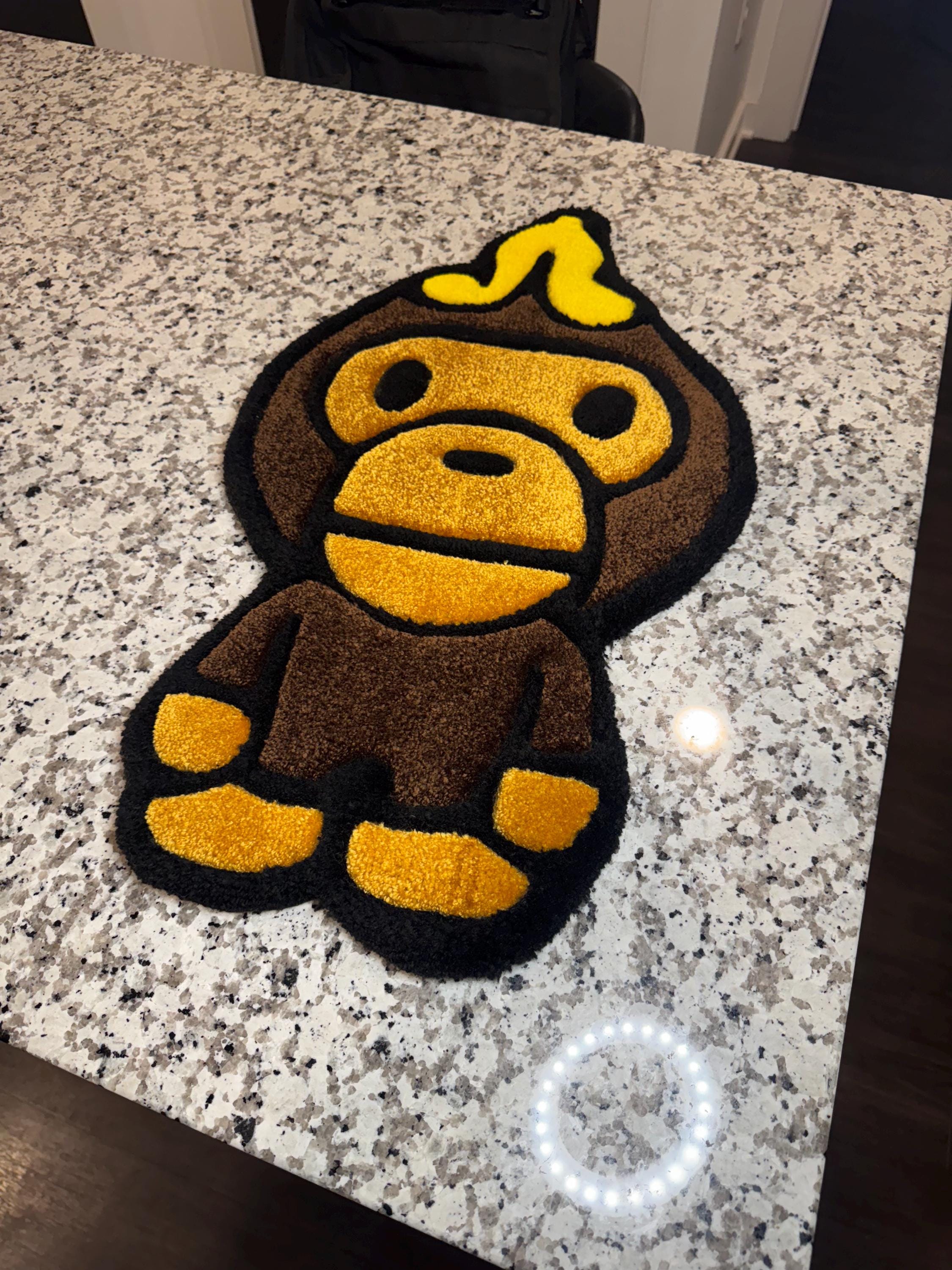 BABY MILO BAPE Inspo Handmade Tufted Rug - Etsy