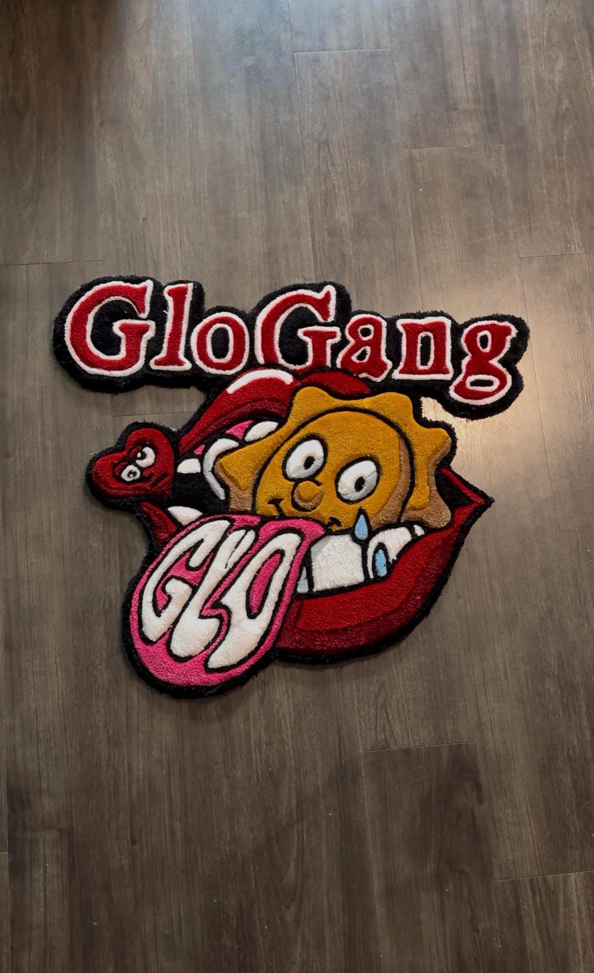 Glo GANG ラグマット Glo Gang Chief Keef Glory Floor Mat Washable Area Runner