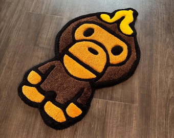 BABY MILO BAPE Inspo Handmade Tufted Rug - Etsy