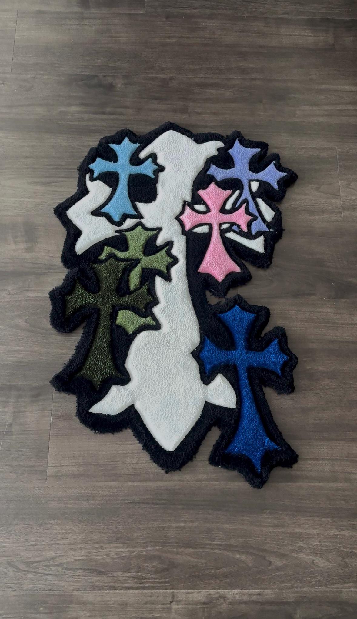 CHROME HEARTS INSPO Handmade Custom Rug - Etsy Denmark