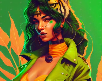 Tiger Girl 002 by Frederick Alonso