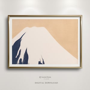 Kamisaka Sekka - Mount Fuji, Authentic Woodblock, Minimalist Muted Colors, Modern Spaces, Classic Beauty in High-Quality Print, Japanese Art