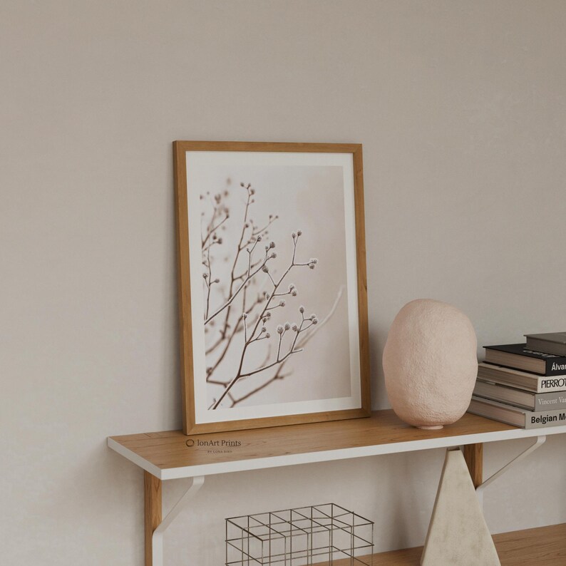 Curated visual reference: Gallery Detail: Frosty Branches Photography Printable Winter Botanical Wall Decor